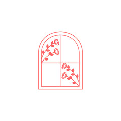 window art icon logo design vector