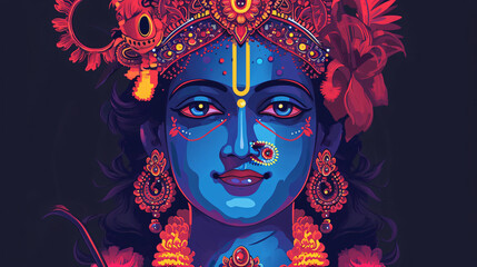 Indian Krishna god