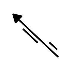 Growth Trend Chart icon vecto set. Profit graph illustration sign collection. up arrow symbol or logo.