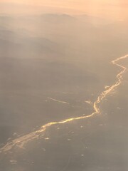 sunrise over the river