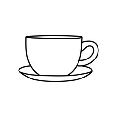Coffee icon vector. Hot drink illustration sign. Tea symbol or logo.