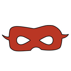 superhero mask vector element
