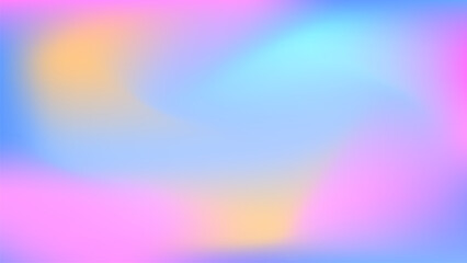 Obraz premium Holographic neon background with copy space. Pastel colored holographic gradient banner.