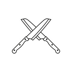 Kitchen knife icon vector. Cook illustration sign. Chef symbol or logo.