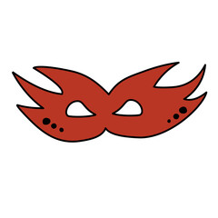 superhero mask vector element