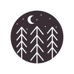 outdoor explore holiday icon logo design vector