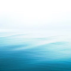 Deurstickers blue sea water ocean wave nature sky light clear abstract beauty surface background calm © shabanashoukat49