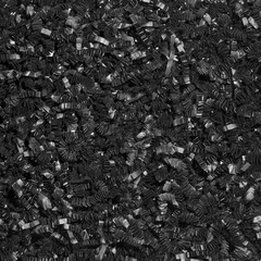 Material for fill shipping boxes. Shredded paper. Gift box filler background.