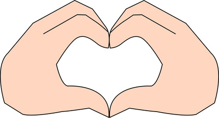 Fototapeta premium 손 하트