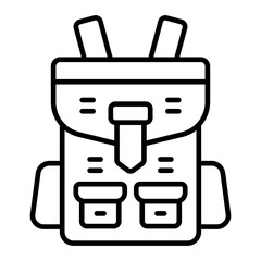   Backpack line icon