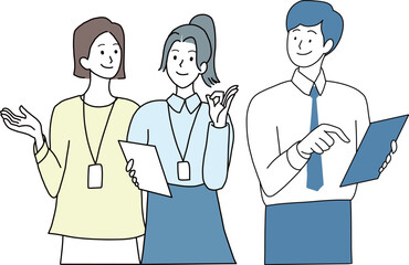 business office vector illustration