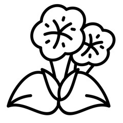 Naklejka premium Morning Glory Icon