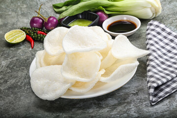 Vietnamese starter appetizer Crab chips