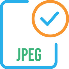 JPEG File icon with checked mark
