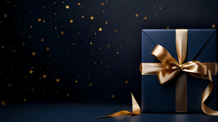 Gift box background with copy space for Christmas gifts, holidays or birthdays