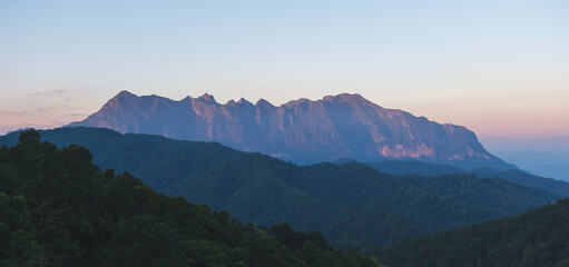 Landscape image of Doi Luang Chiang Dao mountain in Chiangmai, Thailand