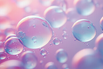 Abstract macro Pink moisturizer brightens the background