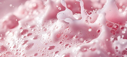 Pink foam background