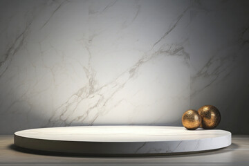 Abstract podium in room marble pattern luxury background