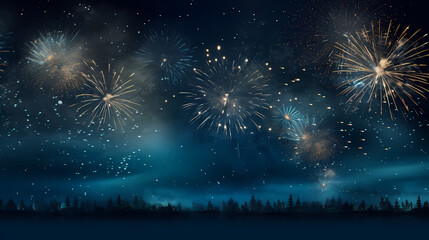 Fireworks background for celebration, holiday celebration concept