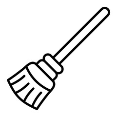   Broom line icon