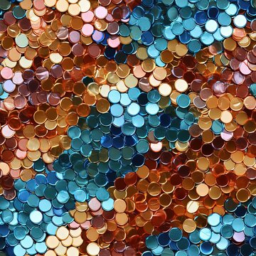 Abstract seamless pattern with sequins texture