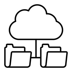  Cloud Storage line iocn