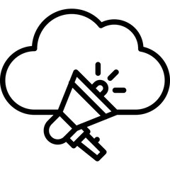 cloud Marketing vector design icon.svg
