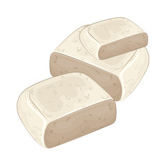 Illustration of tofu 