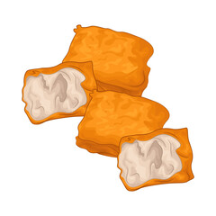 Illustration of fried tofu