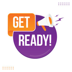 get ready special offer banner flat design vector