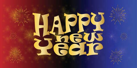 2024 Happy New Year Background Design. Greeting Card, Poster, Banner