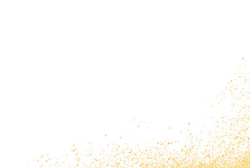 luxury gold glitter sparkle light powder confetti frame round border
