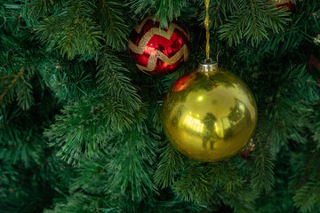 Christmas tree with a beautiful decoration