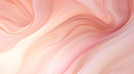 Design an abstract background with fluid swirls of blush pink and rose gold, reminiscent of a mother's embrace, to convey warmth and love. UHD, Hyper Realistic, 1 - obrazy, fototapety, plakaty