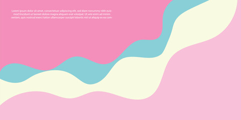 Sea waves purple and pink layer vector background illustration.