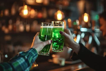 Fototapeten St. Patrick's Day with green beer © Zaleman