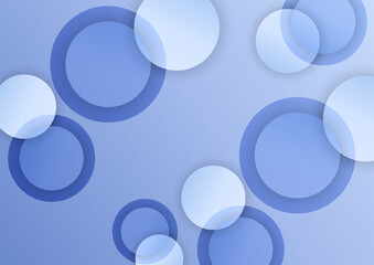 ポップな青の円形イメージ背景