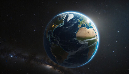 View of Earth from outer space