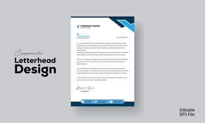 Modern Soft color letterhead template design for business 