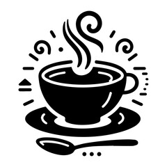cup of coffee vector isolated, logotype