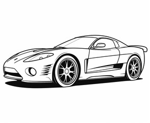 Sport car coloring page for kids transportation coloring pages printables car