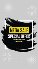 Sale banner template design . Super Sale, end of season special offer banner. vector illustration.