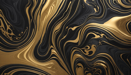 Obraz premium Premium Golden Pattern, Elegant Abstract Melted Texture. 3D Rendered Illustration for Fashionable Backgrounds and High-Quality 4K Wallpaper.