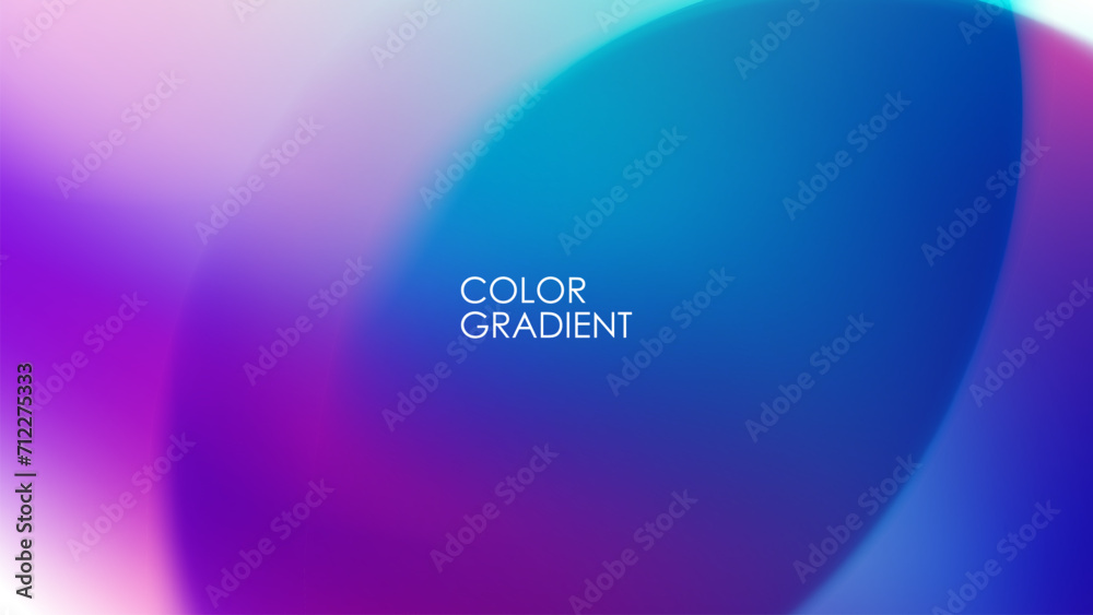 Aufkleber abstract blurred background with bright color gradient. vibrant graphic template for creative graphi