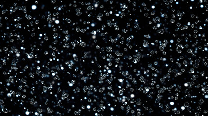 lots of bubbles in a dark room on a black background - Powered by Adobe