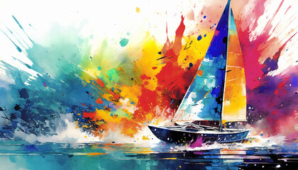 Lively sailboat
