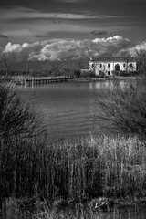 Nature and ancient Casoni in the Caorle lagoon.