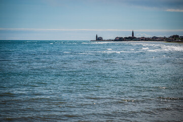 Nature and ancient Casoni in the Caorle lagoon.