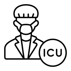   Intensivist line icon